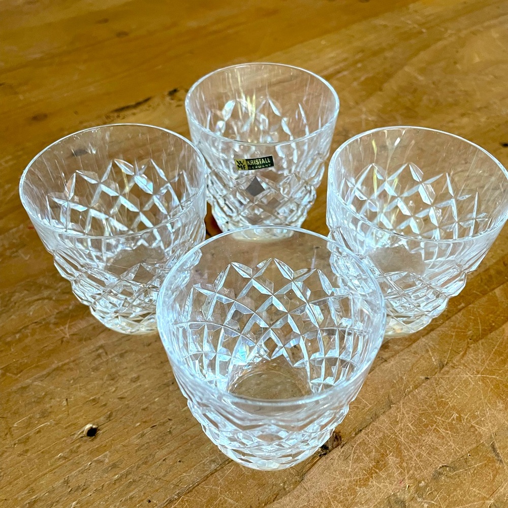 German Cut Crystal Shot Glasses-4
